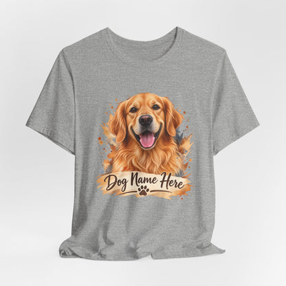Custom Dog Name T-Shirt — Personalized Dog Portrait Tee