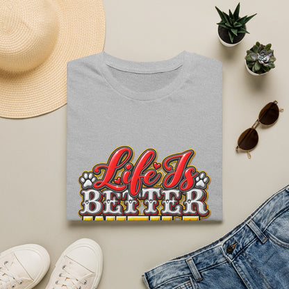 Life Is Better With A Dog T‑Shirt — Retro Pet Lover