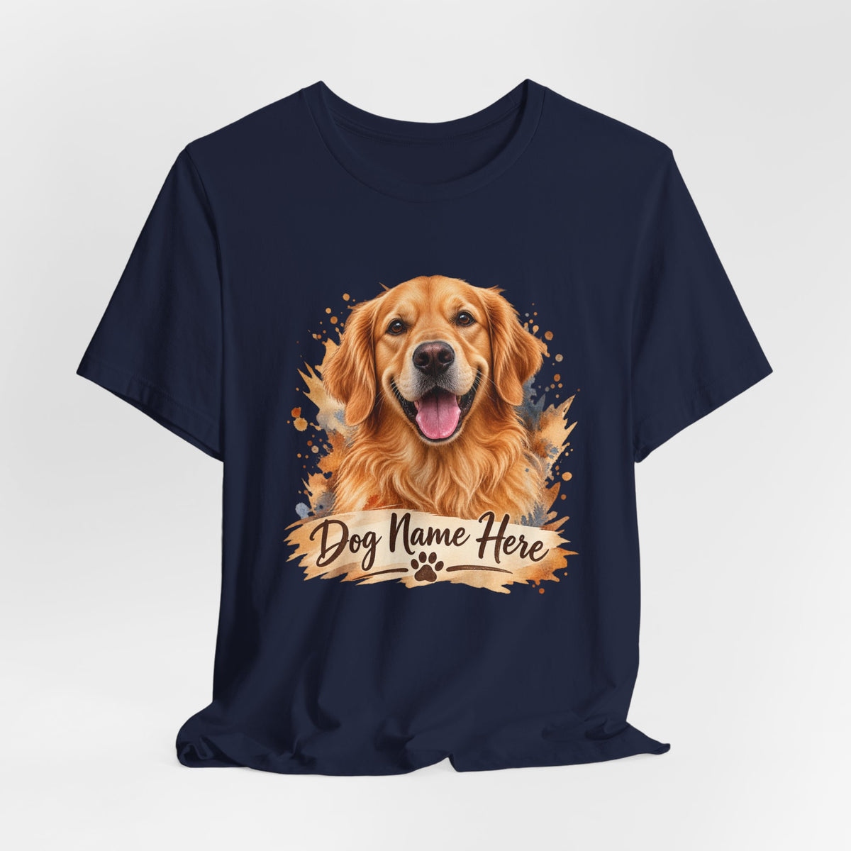 Custom Dog Name T-Shirt — Personalized Dog Portrait Tee