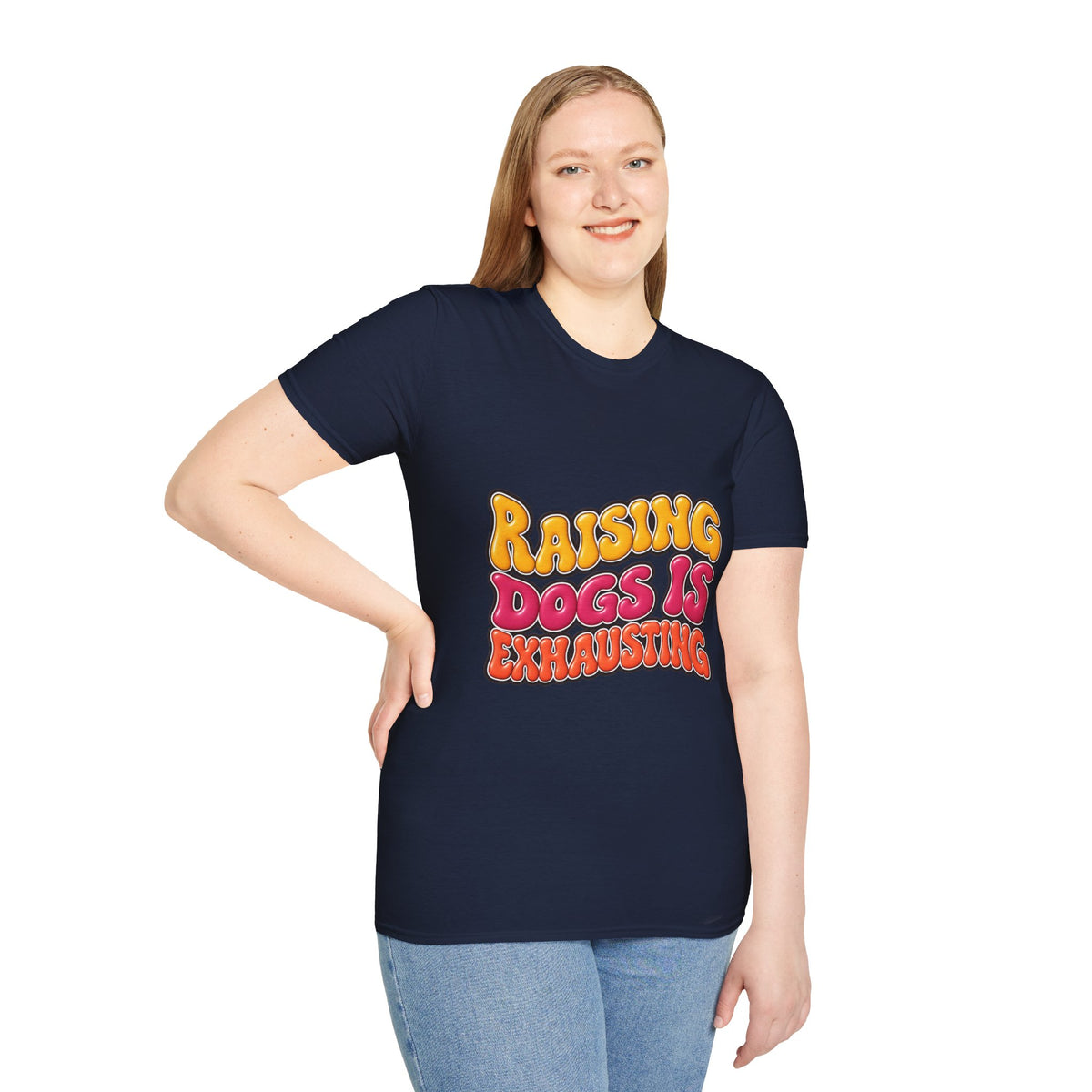 Raising Dogs Is Exhausting — Vintage Retro T‑Shirt