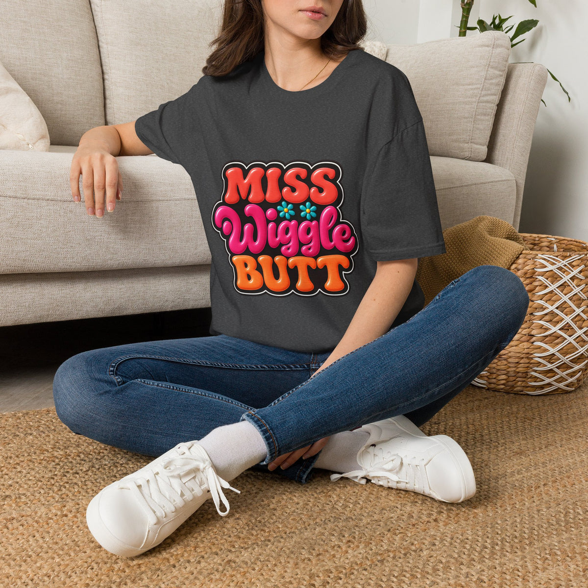 Miss Wiggle Butt Retro Graphic T-Shirt