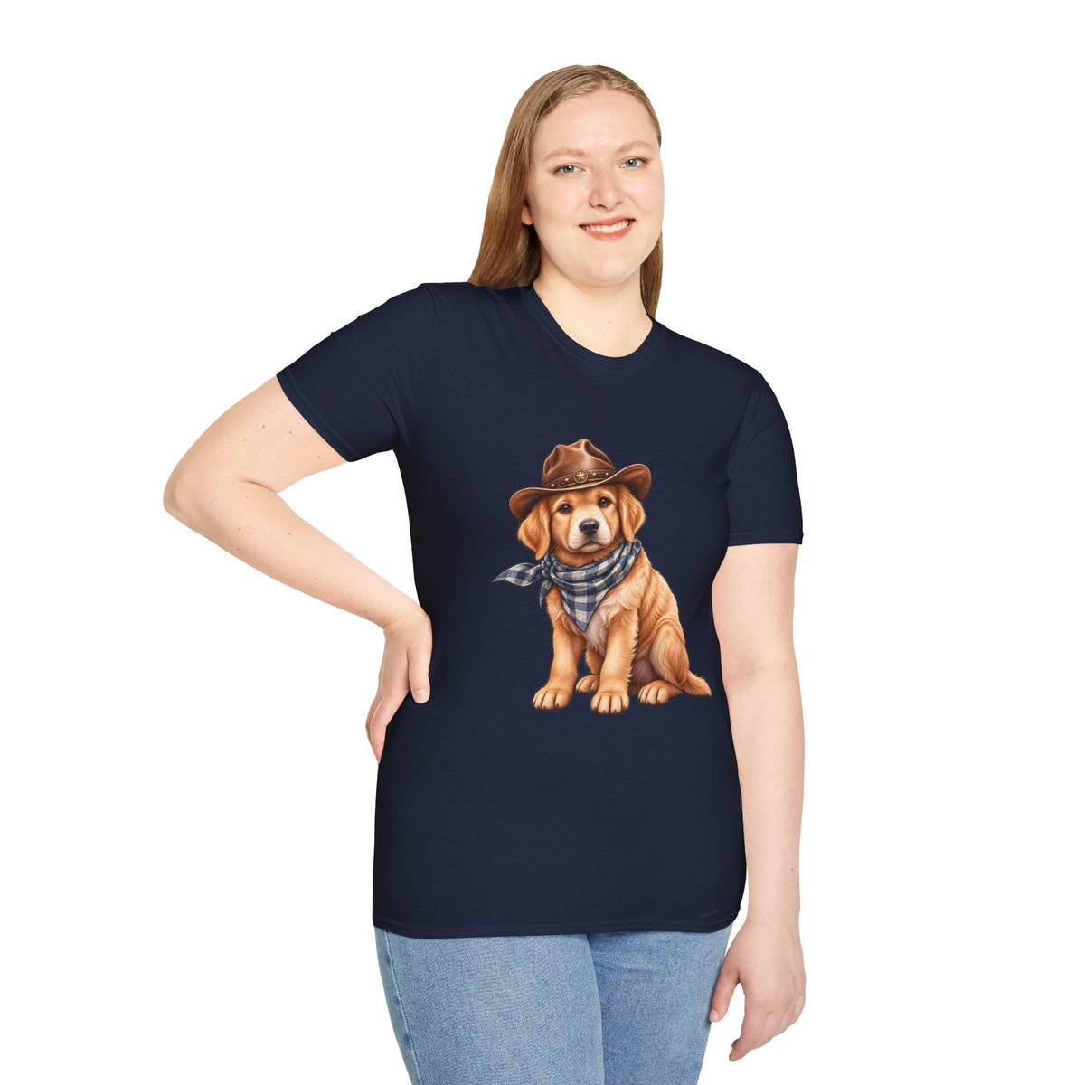 Golden Retriever Cowboy T-Shirt