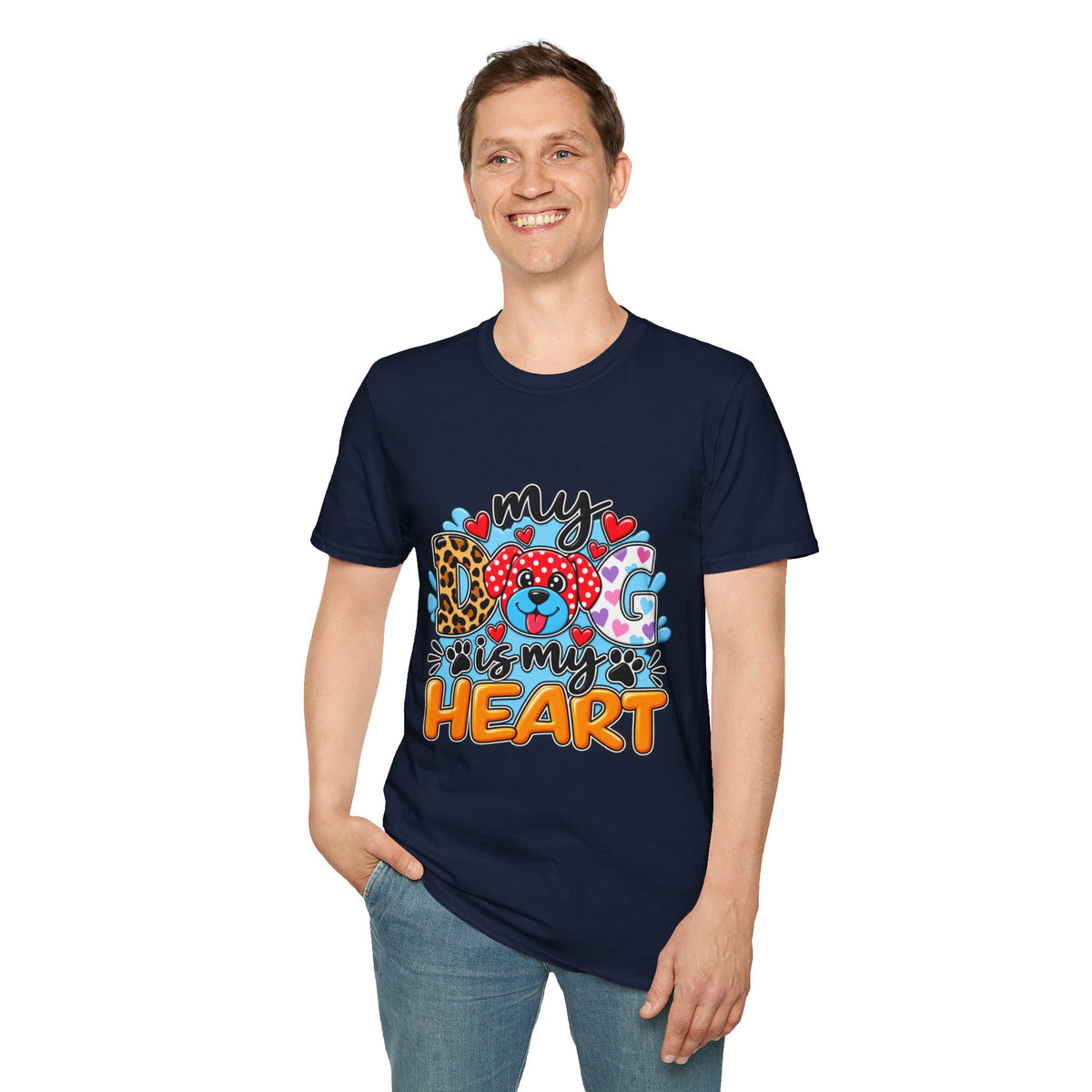 My Dog Is My Heart T-Shirt — Cute  Paw & Heart