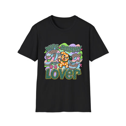Dog Lover T-Shirt — "Wife Mommy Dog Lover" Cute Puppy Graphic Tee