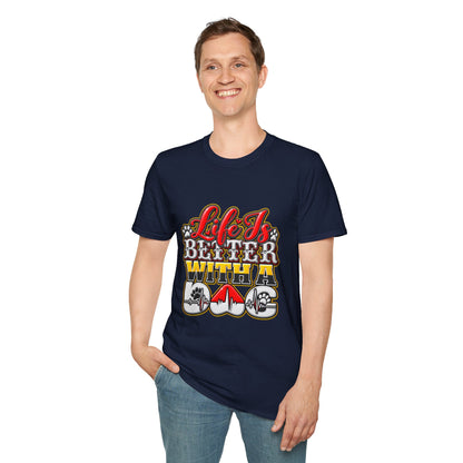 Life Is Better With A Dog T‑Shirt — Retro Pet Lover