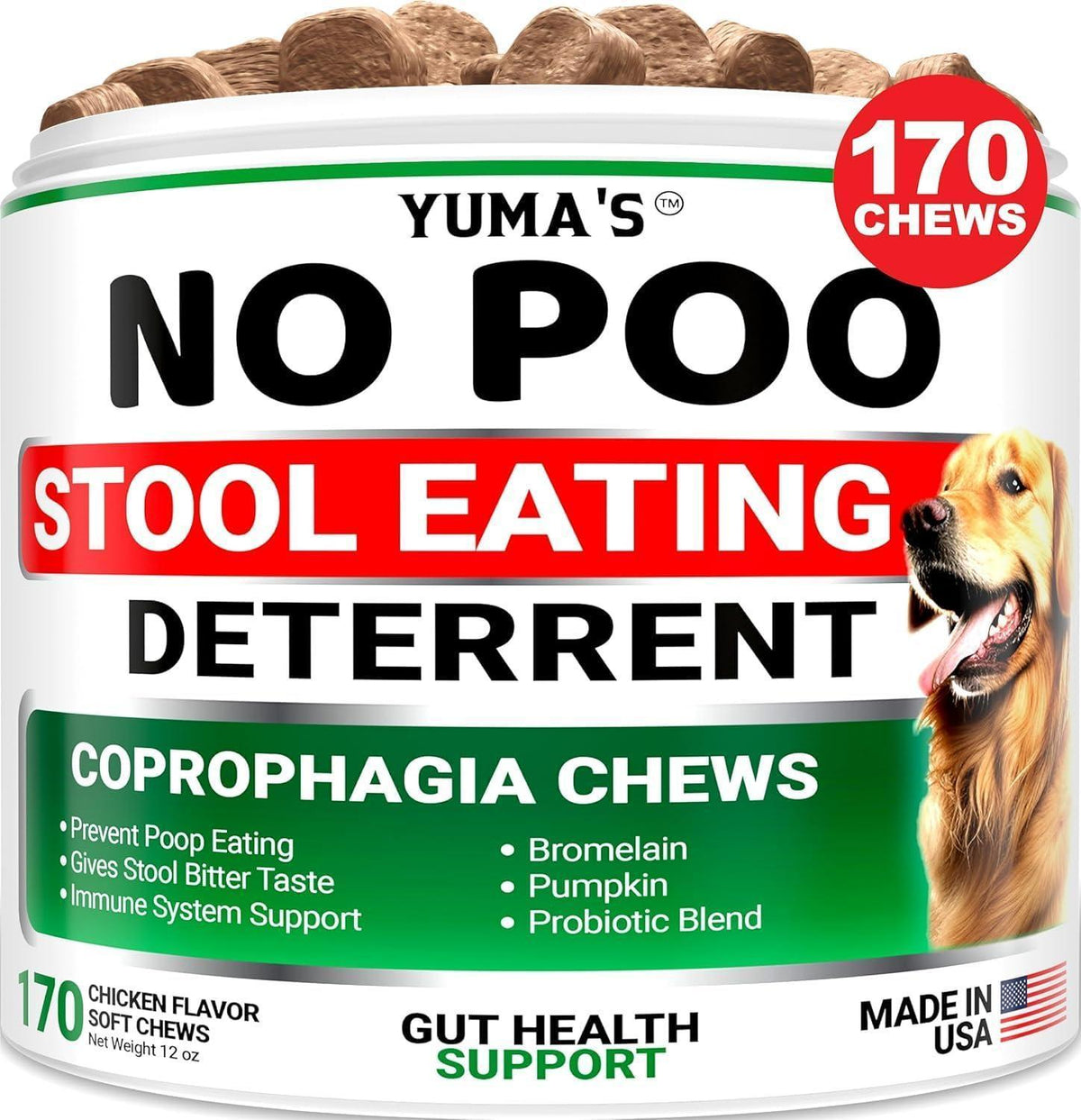 No Poo Chews for Dogs, 170 Ct