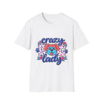 Crazy Dog Lady T-Shirt — Playful Polka Dot Puppy