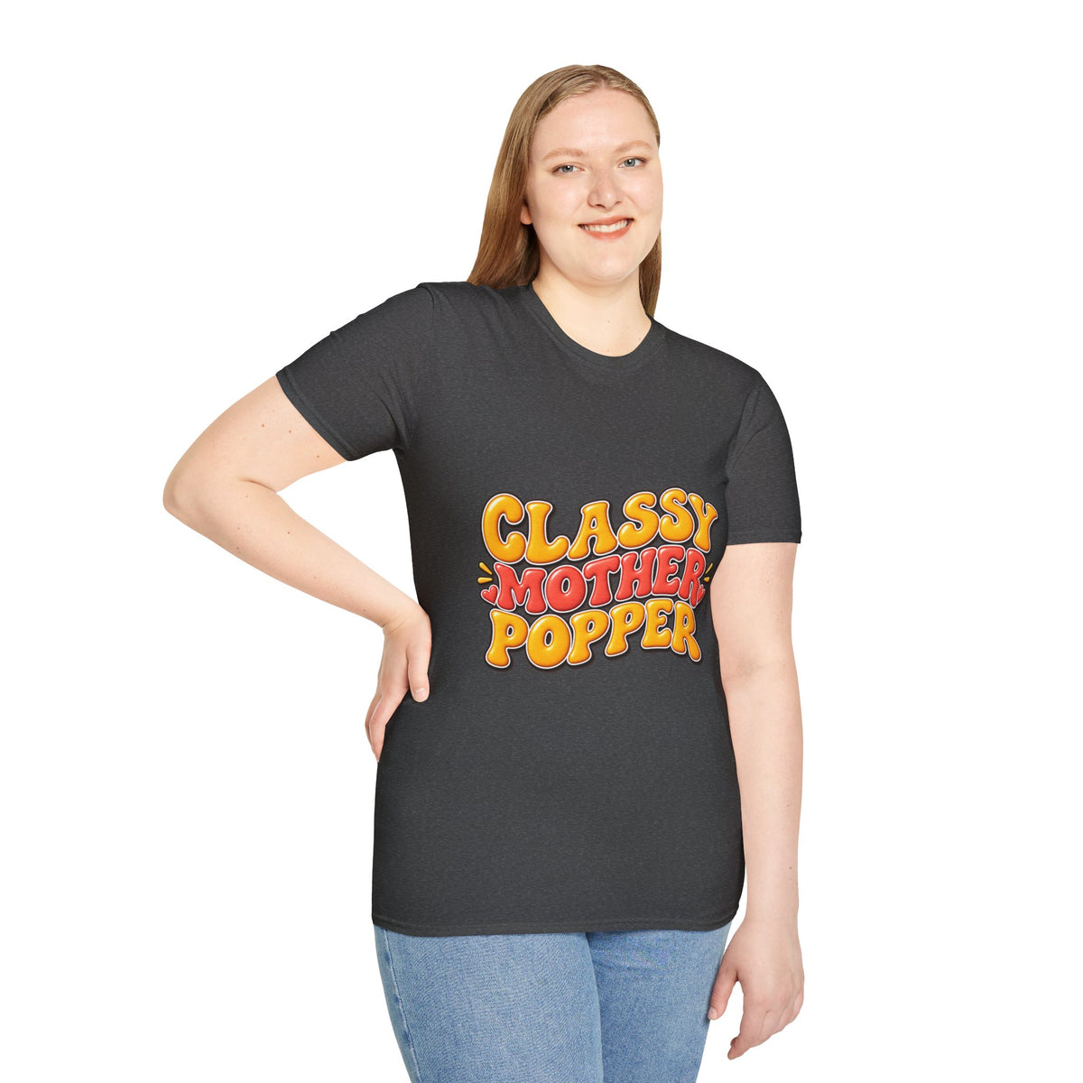 Classy Motherpopper Retro Graphic T‑Shirt