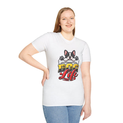 Cute French Bulldog Paw Print Graphic Tee