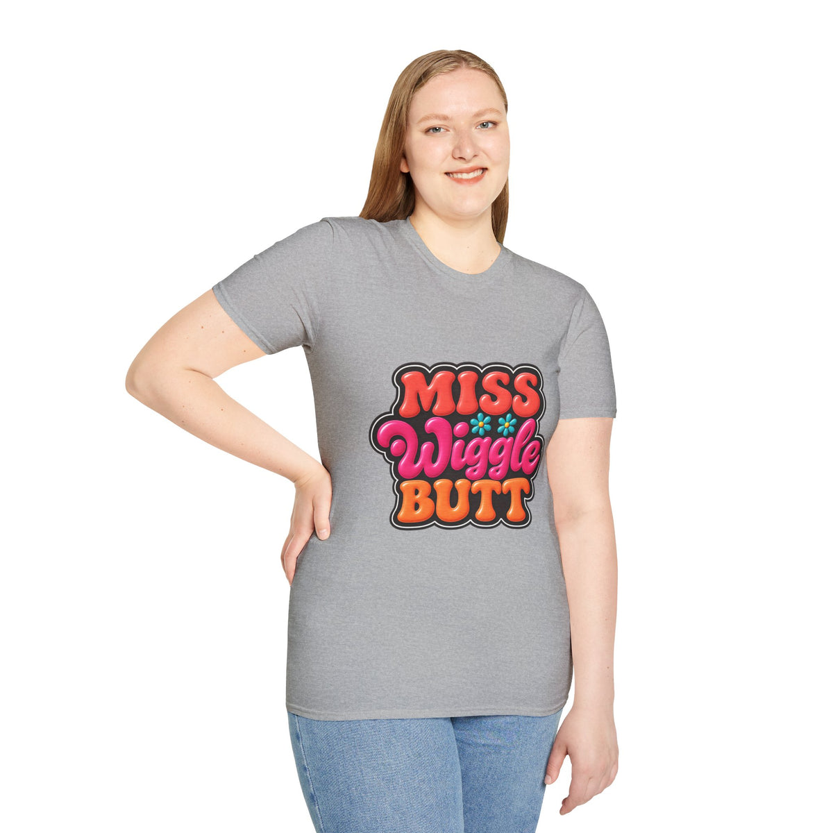 Miss Wiggle Butt Retro Graphic T-Shirt
