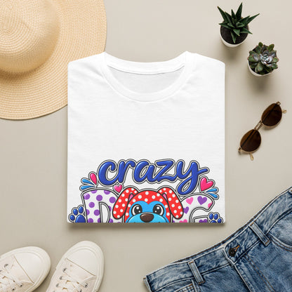 Crazy Dog Lady T-Shirt — Playful Polka Dot Puppy