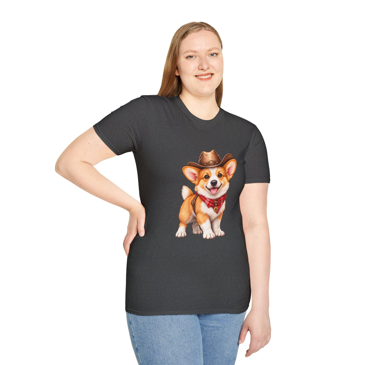 Cute Western Dog Tee with 'Howdy' Vibe