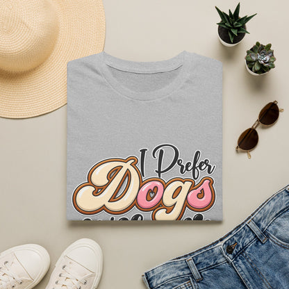 I Prefer Dogs Over People T-Shirt — Cute Paw Print Dog Lover Tee
