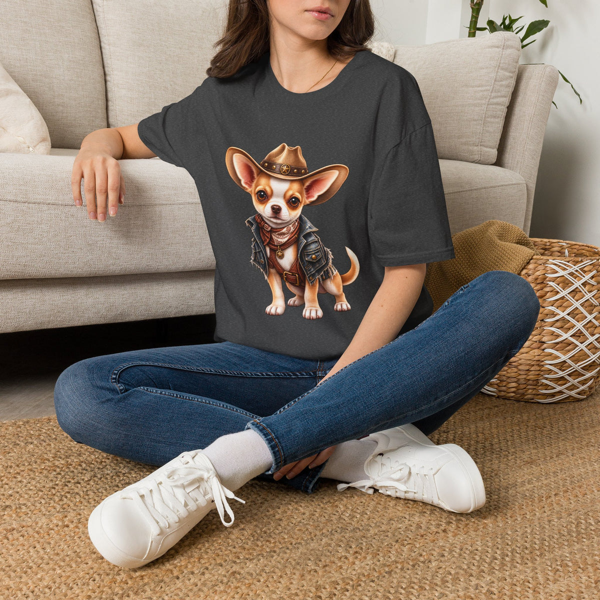 Cowboy Chihuahua T-Shirt —Cute Western Dog