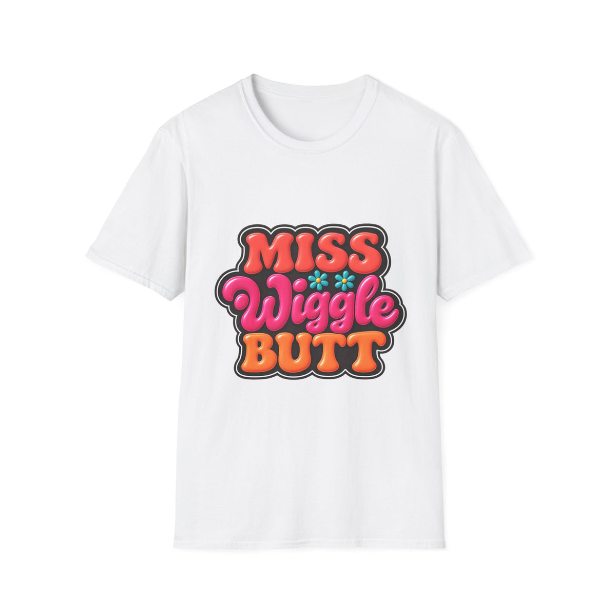 Miss Wiggle Butt Retro Graphic T-Shirt