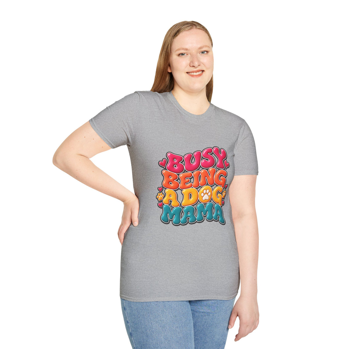 Dog Mama T-Shirt "Busy Being a Dog Mama"
