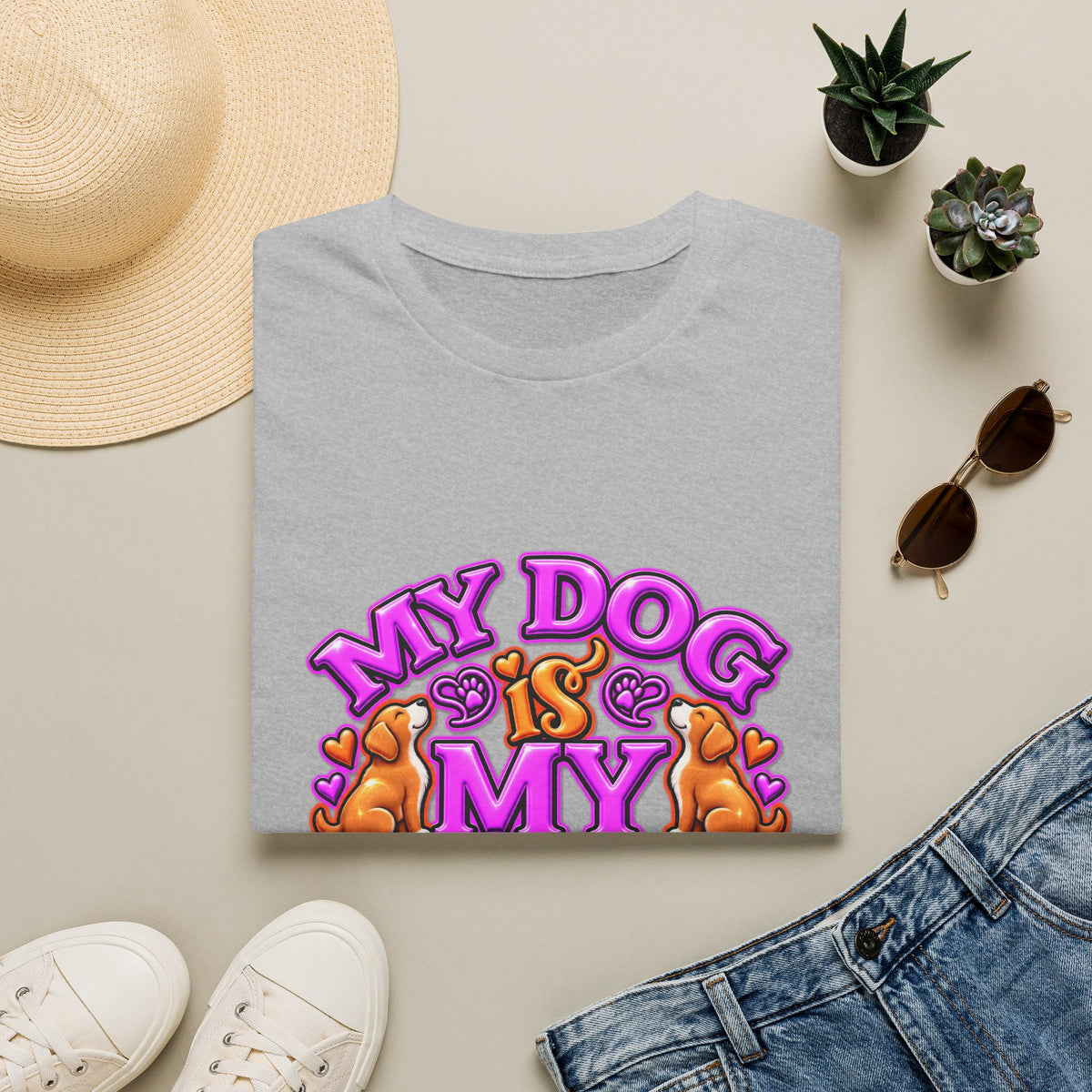 Dog Is My Bestie T-Shirt — Cute Paw Print Pet Lover Tee