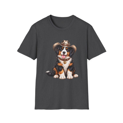 Cowboy Bernese Mountain Dog T-Shirt