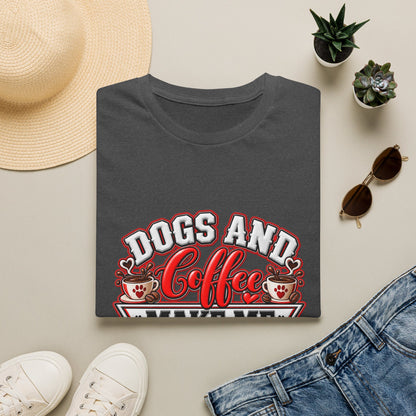 Dogs and Coffee Make Me Happy T-Shirt
