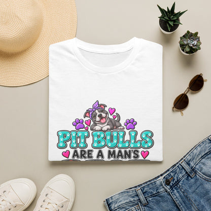 Pit Bulls Are a Man's Best Friend T-Shirt