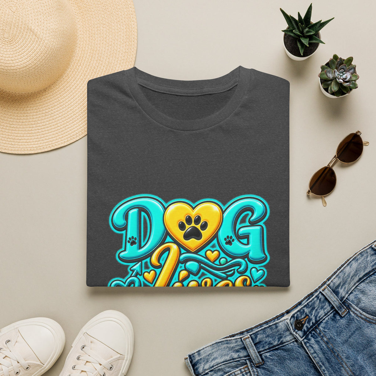 Dog Lives Matter T-Shirt – Cute Paw Heart Pet Rescue Tee