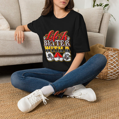 Life Is Better With A Dog T‑Shirt — Retro Pet Lover