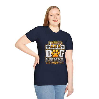 Dog Lover T-Shirt — "I Identify As A Dog Lover" Graphic Tee