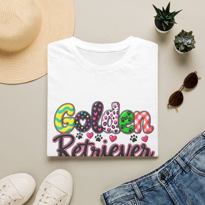 Golden Retriever Mom T-Shirt — Paw Print Dog Lover Tee