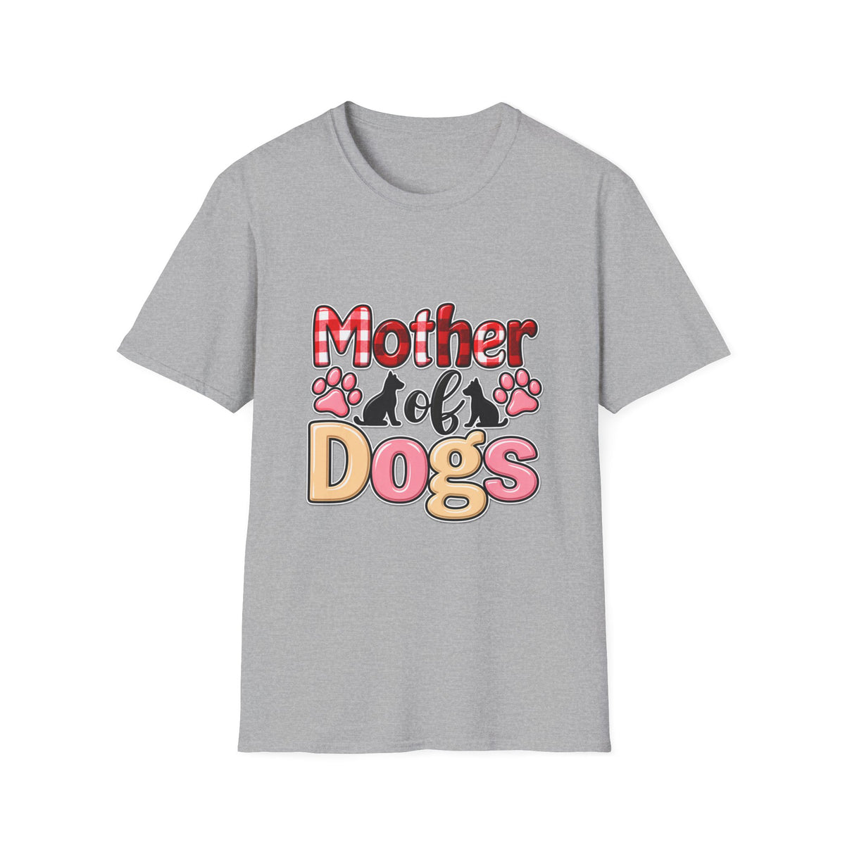 Mother of Dogs T‑Shirt — Funny Paw Print Pet Mom Tee
