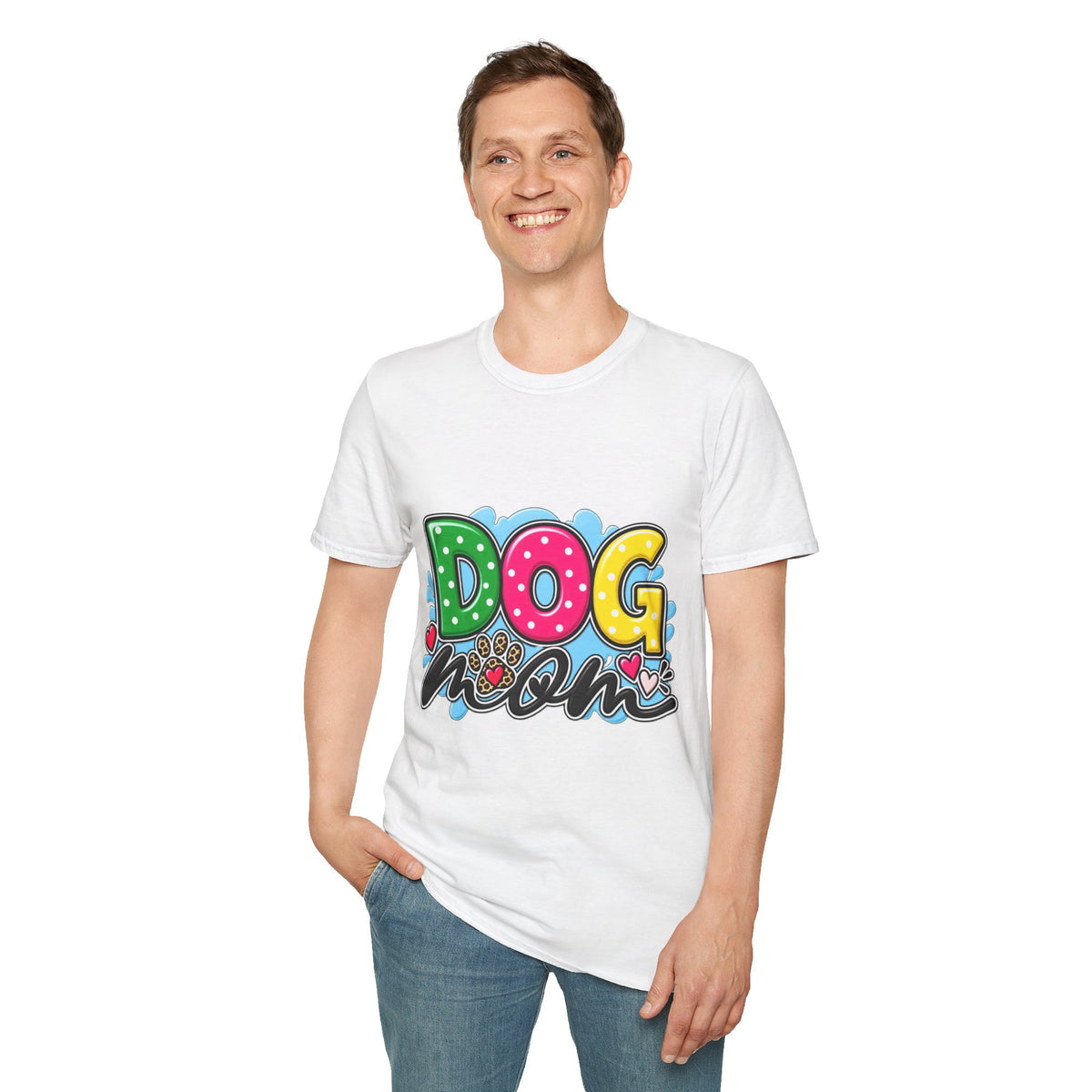 Dog Mom T‑Shirt Playful Pet Lover Tee