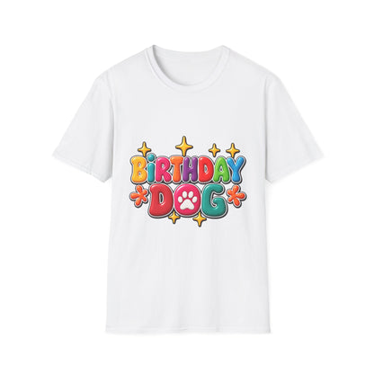 Birthday Dog T-Shirt Paw Print Birthday Tee