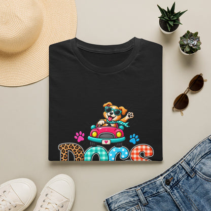 Dogs Welcome Graphic T-Shirt — Cute Puppy Car Design
