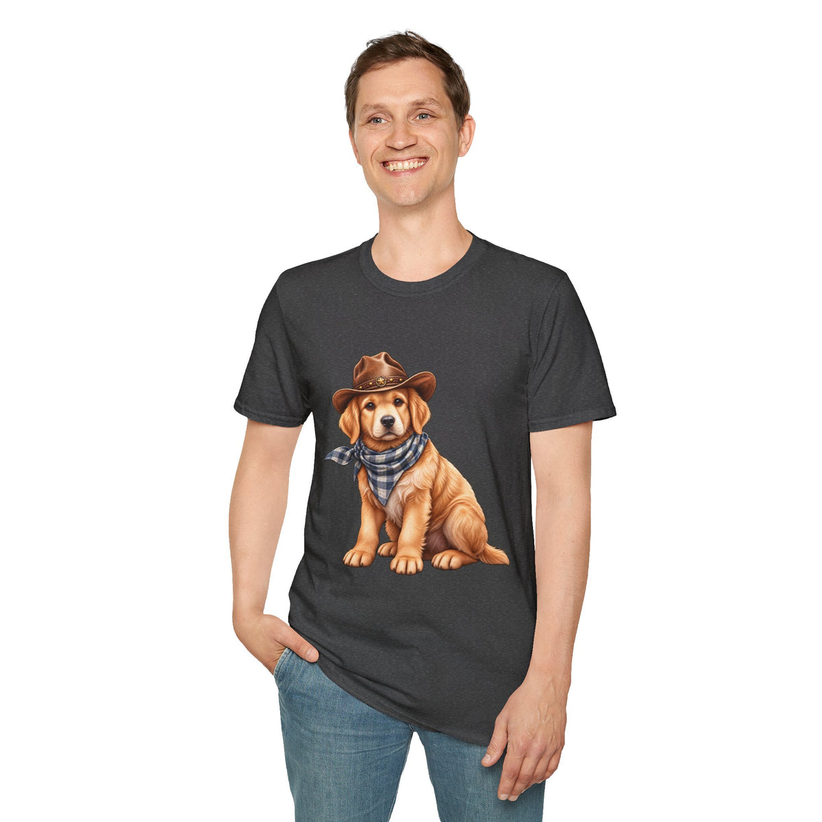Golden Retriever Cowboy T-Shirt