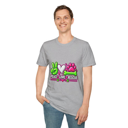 Rescue Vibes T-Shirt — Peace Love Rescue Graphic Tee