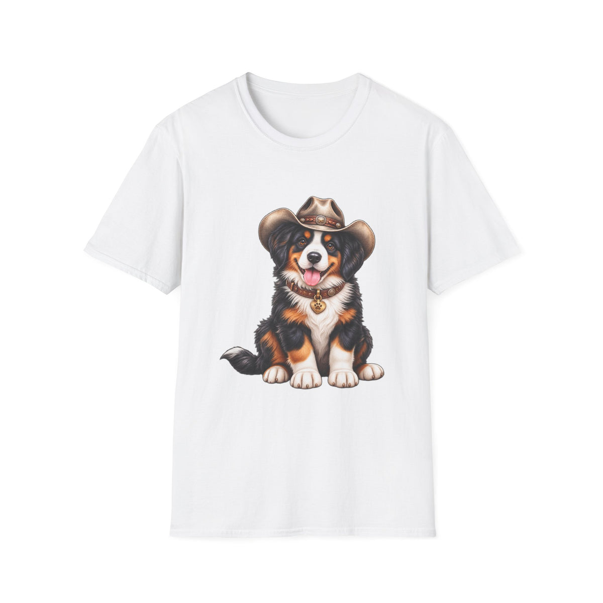 Cowboy Bernese Mountain Dog T-Shirt