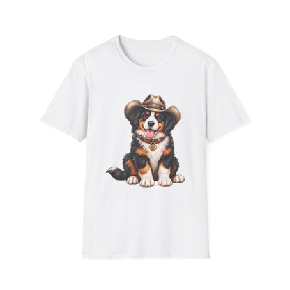 Cowboy Bernese Mountain Dog T-Shirt