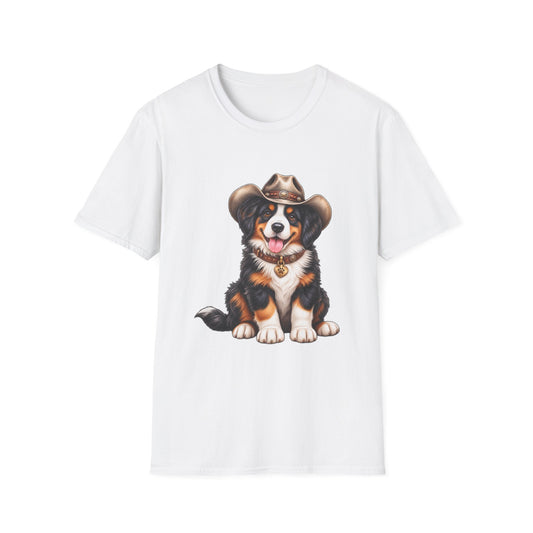 Cowboy Bernese Mountain Dog T-Shirt