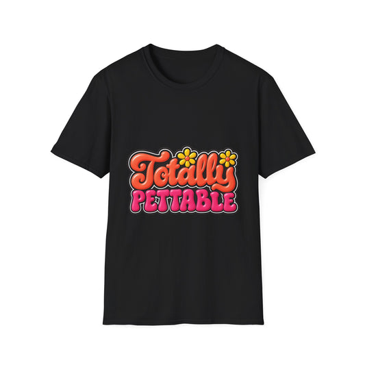 Totally Pettable T-Shirt — Retro Floral Graphic Tee