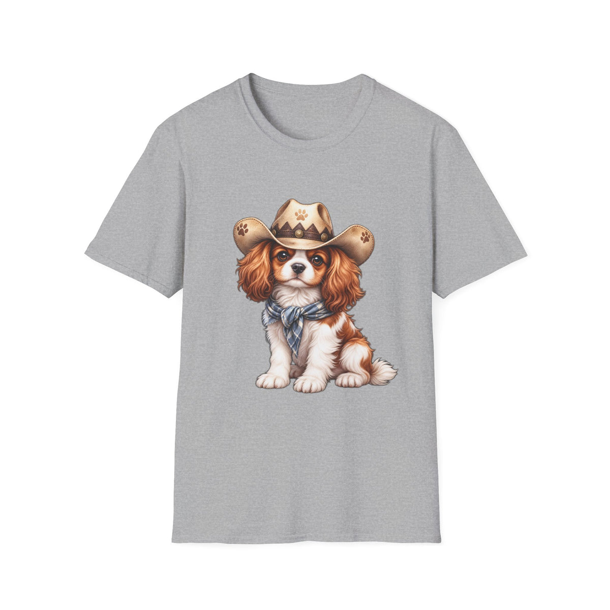 Cavalier King Charles Cowboy Dog T-Shirt