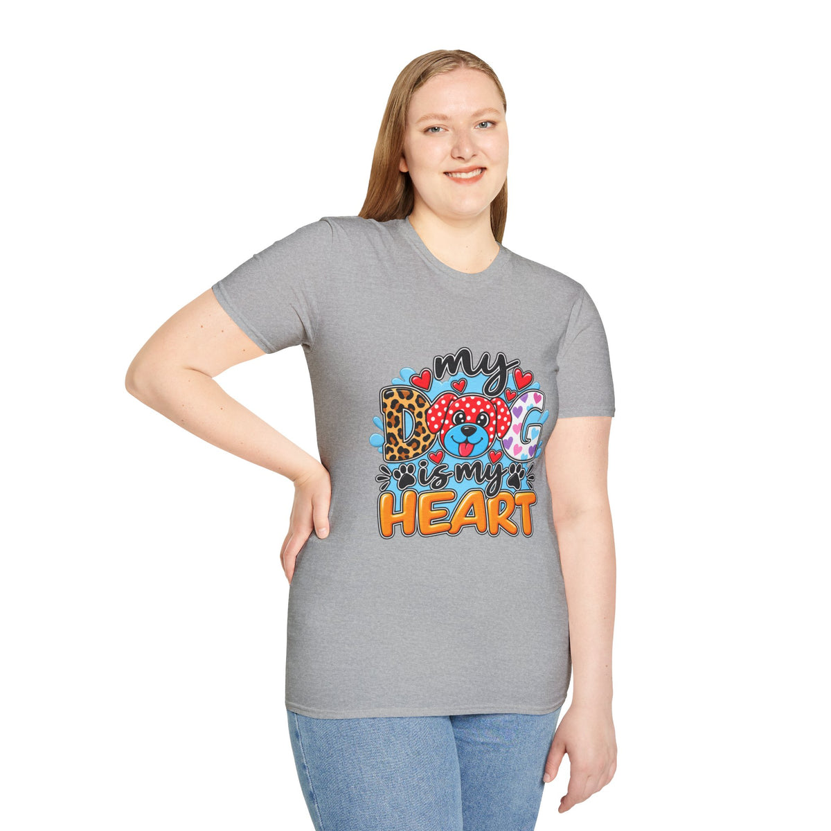 My Dog Is My Heart T-Shirt — Cute  Paw & Heart