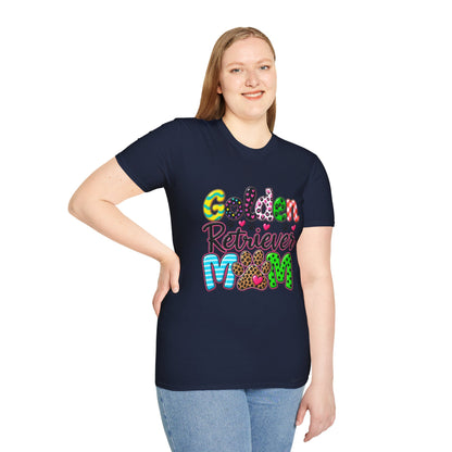 Golden Retriever Mom T-Shirt — Paw Print Dog Lover Tee