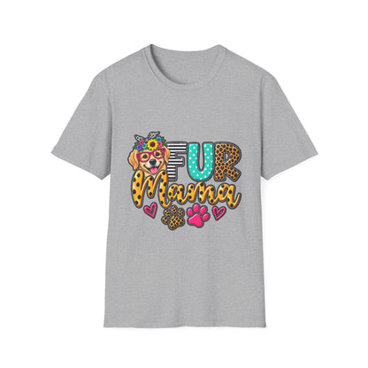 Fur Mama Leopard Dog Paw Graphic T-Shirt