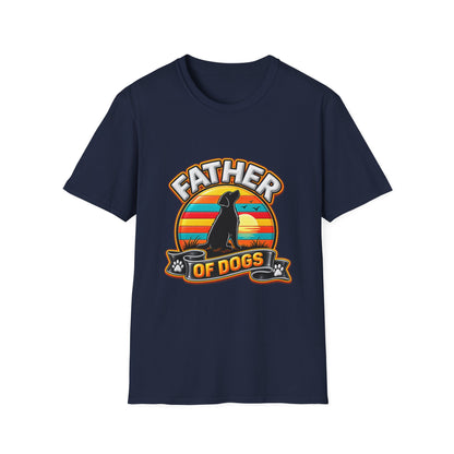 Father of Dogs T-Shirt — Retro Dog Dad Tee
