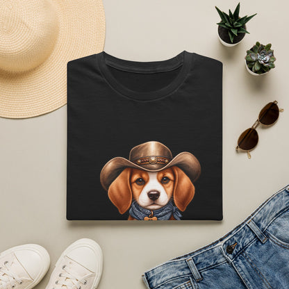 Beagle Cowboy T-Shirt — Cute Western Puppy Tee