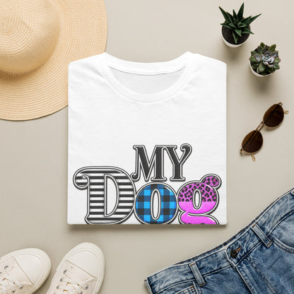 My Dog Is My Heart T-Shirt — Colorful Plaid