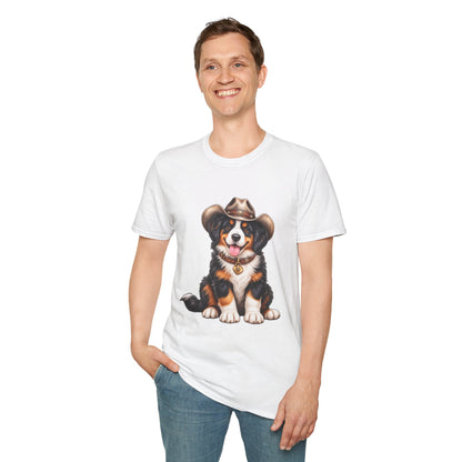 Cowboy Bernese Mountain Dog T-Shirt