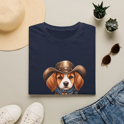Beagle Cowboy T-Shirt — Cute Western Puppy Tee