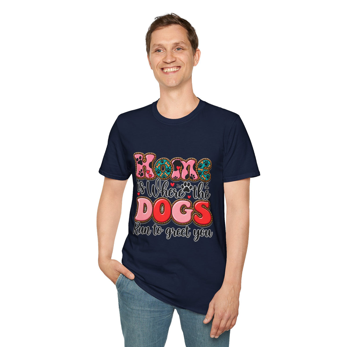 Mom Is Where the Dogs Run to Greet You T-Shirt