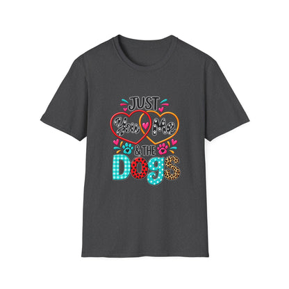Just Kiss Me & The Dogs T-Shirt — Cute Dog Lover Graphic Tee