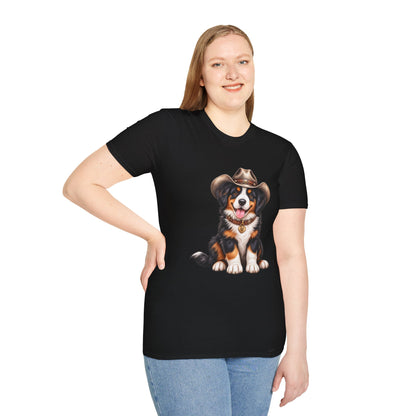 Cowboy Bernese Mountain Dog T-Shirt